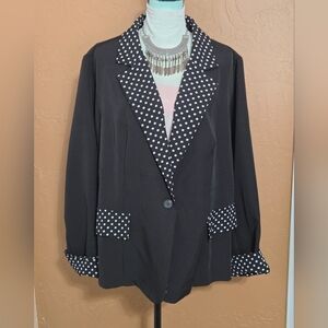 Shein Blazer. Always Right In Black And White. Sz 3X